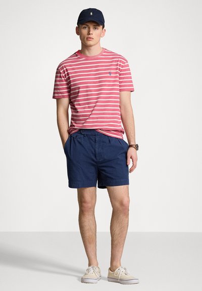 Polo Ralph Lauren CLASSIC FIT STRIPED JERSEY T-SHIRT - Marškinėliai su spaudiniu - adirondack berry/nevis