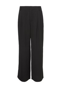 BUNDFALTEN MIT WEITEM BEIN - Broek - schwarz