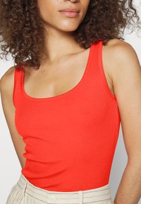 Lauren Ralph Lauren STRETCH COTTON TANK TOP - Top - tomato