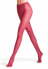 FALKE Cryptogram 30 Denier sheer - Collants - red plum
