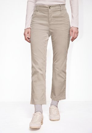 FLARED LEG - Pantaloni - beige