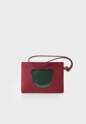 ALLEGRA CARD CASE STRAP - Lompakko - ciliegia/alloro