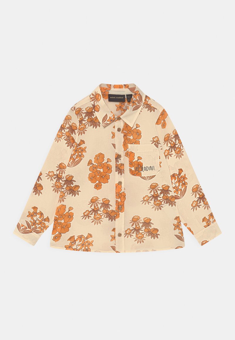 Kinder Bekleidung | Mini Rodini FLOWERS UNISEX Hemdbluse beige - MV61414 Kinder Bekleidung | Mini Rodini FLOWERS UNISEX Hemdbluse beige - MV61414
