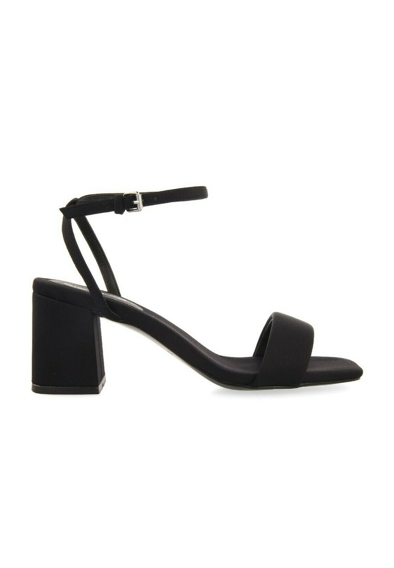 Gioseppo Sandalias Negras Planas Tiras Sandalias Tiras Sandalias