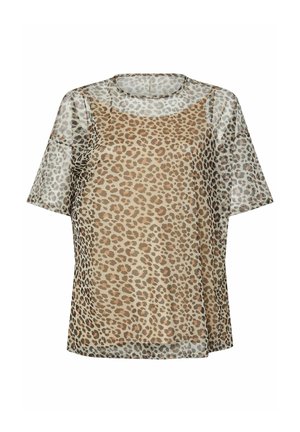 Yours Clothing LEOPARD PRINT - Camicetta - brown