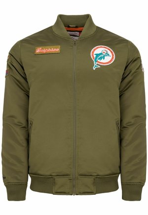 PATCHES MIAMI DOLPHINS - Bomberjacke - olive