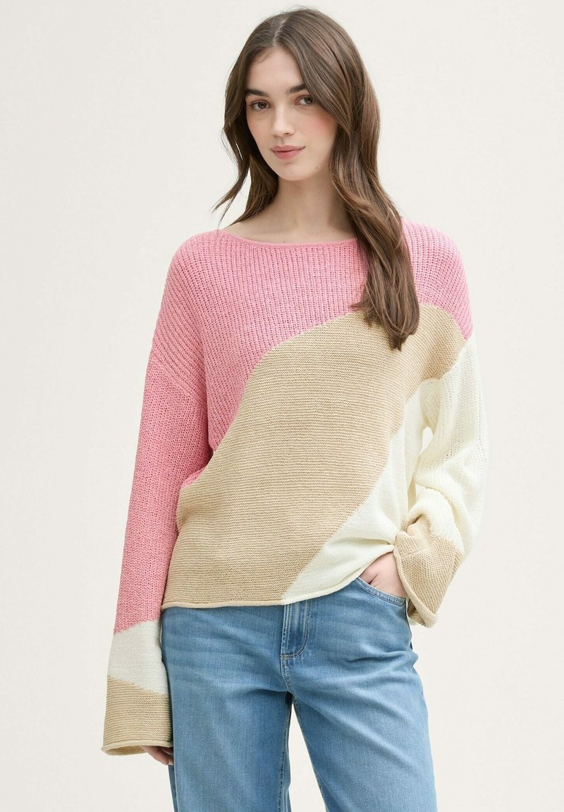 TOM TAILOR Pullover Donna In Cotone E Viscosa - Morbido E Leggero, Stile Casual Comodo - Foto 5