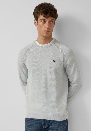 Strickpullover - grau meliert