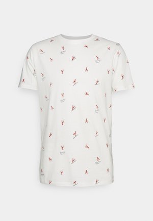 JORPOSITANO AOP TEE - T-shirt con stampa - cloud dancer