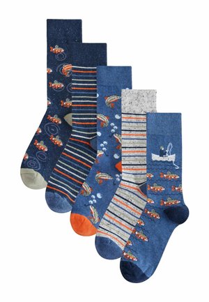 5 PACK REGULAR FIT - Socken - blue fish