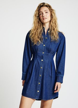 UNITA - Robe en jean - blu denim scuro