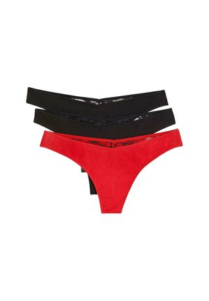 (3ER PACK) - String - black