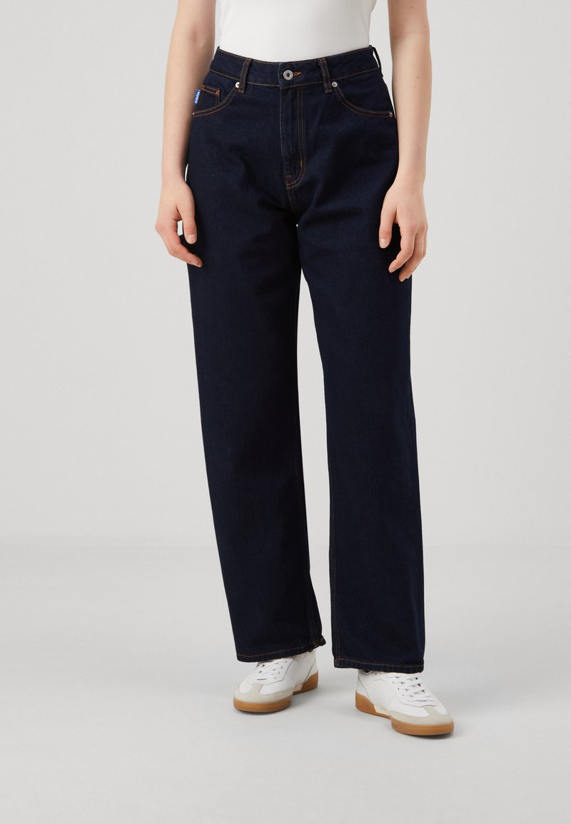HUGO GETARA B - Wide leg - navy