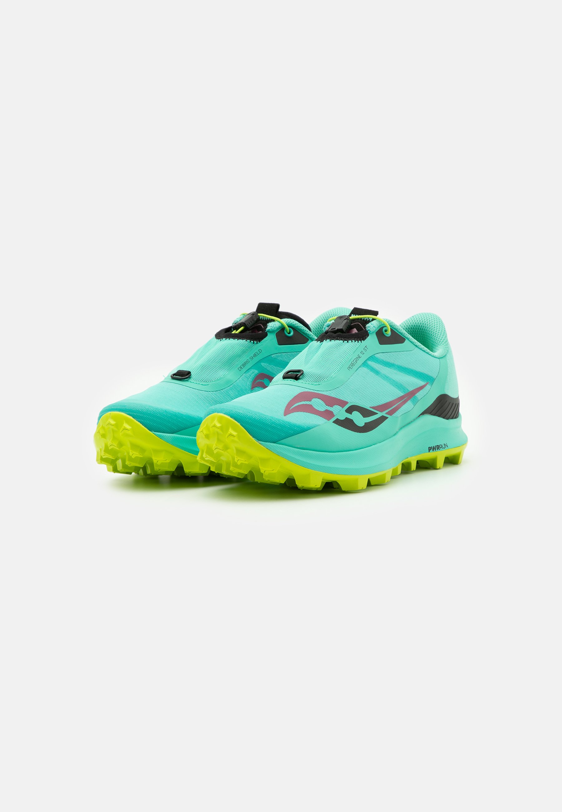 Saucony PEREGRINE 12 ST - Scarpe da trail running - cool mint/acid/turchese  - Zalando.it