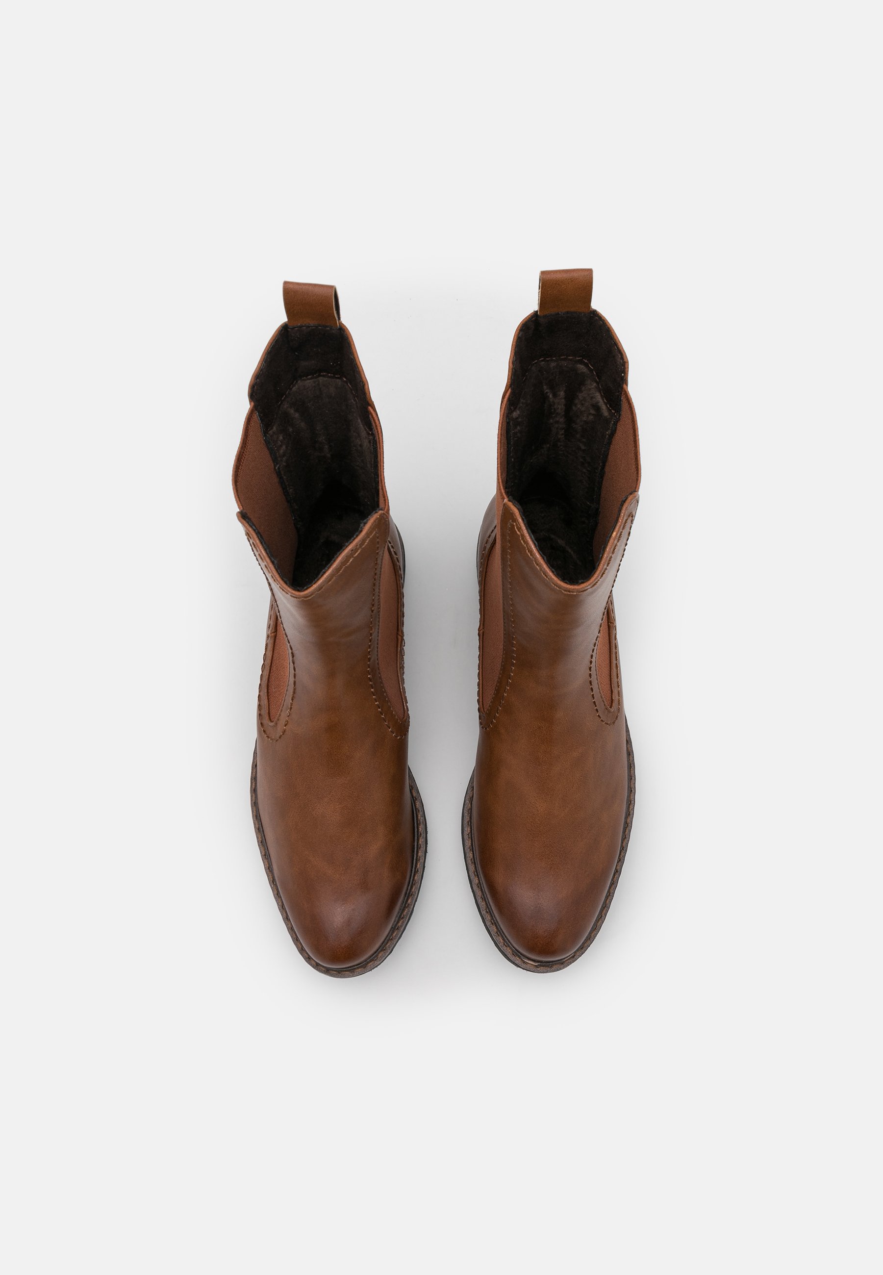 Marco Tozzi Korte laarzen - cognac - Zalando.nl