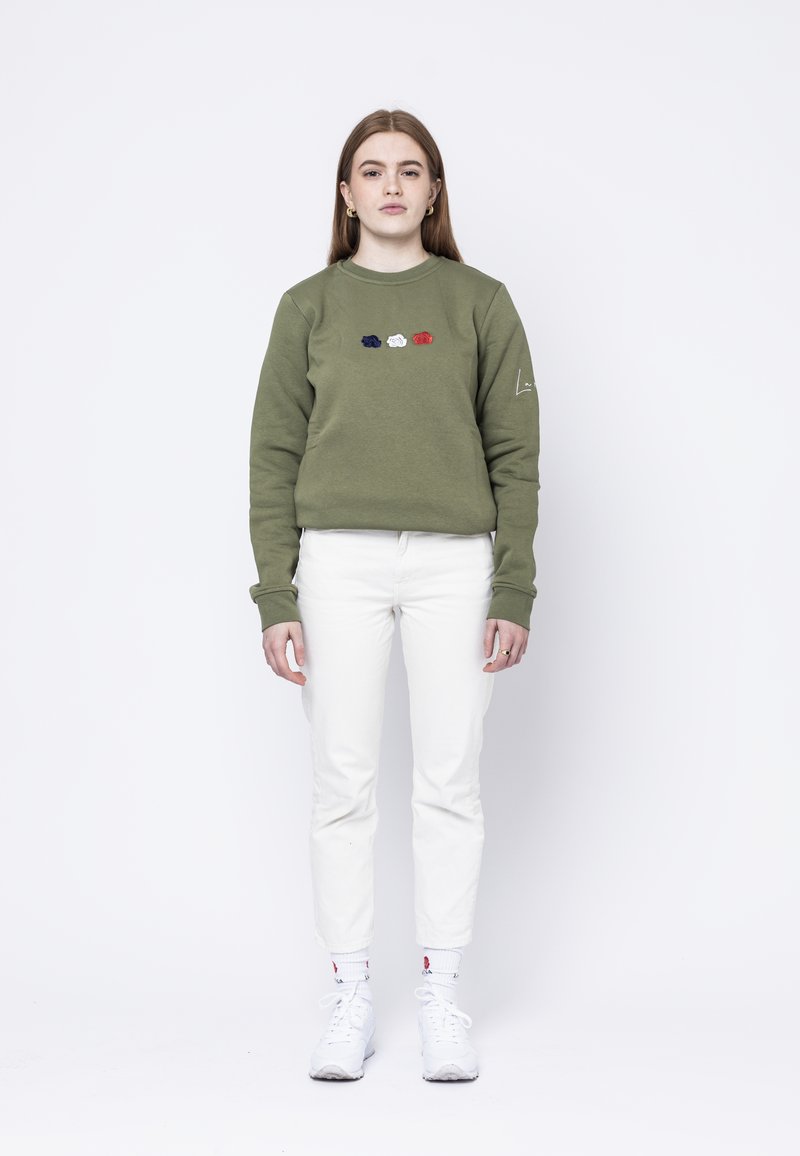 LA ROSA CREWNECK TRIPLE ARMY - Sweatshirt - army green/vert - ZALANDO.FR