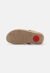 FitFlop LULU TOE POST GLITTER - Sandales tongs - irish cream