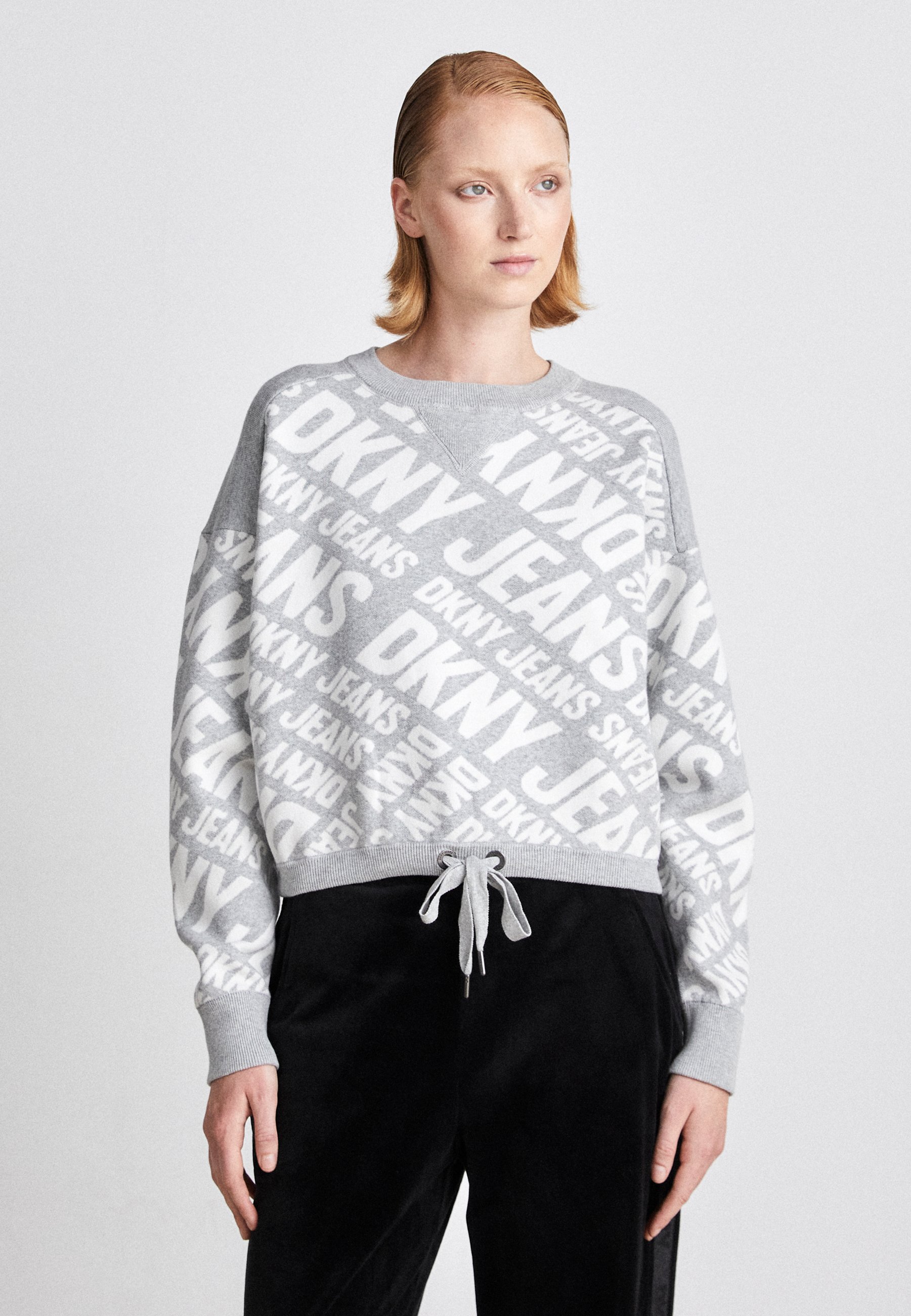 dkny grey sweater