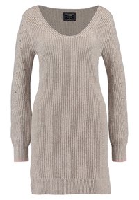 Abercrombie & Fitch Stickad klänning - beige