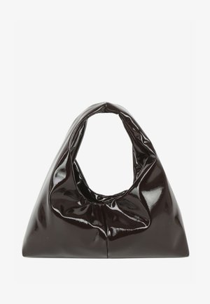 HVISK, SARAH GLOSSY STRUCTURE - Τσάντα χειρός - umber brown