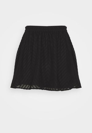 ONLY ONLKLARA ZIGZAG SKIRT - sukňa v tvare A - black