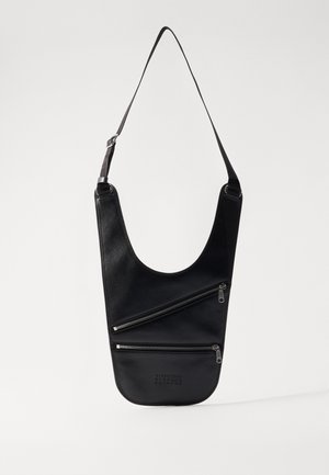 MM6 Maison Margiela FLAT SADDLE MINI BAG UNISEX - Torba preko tijela - black