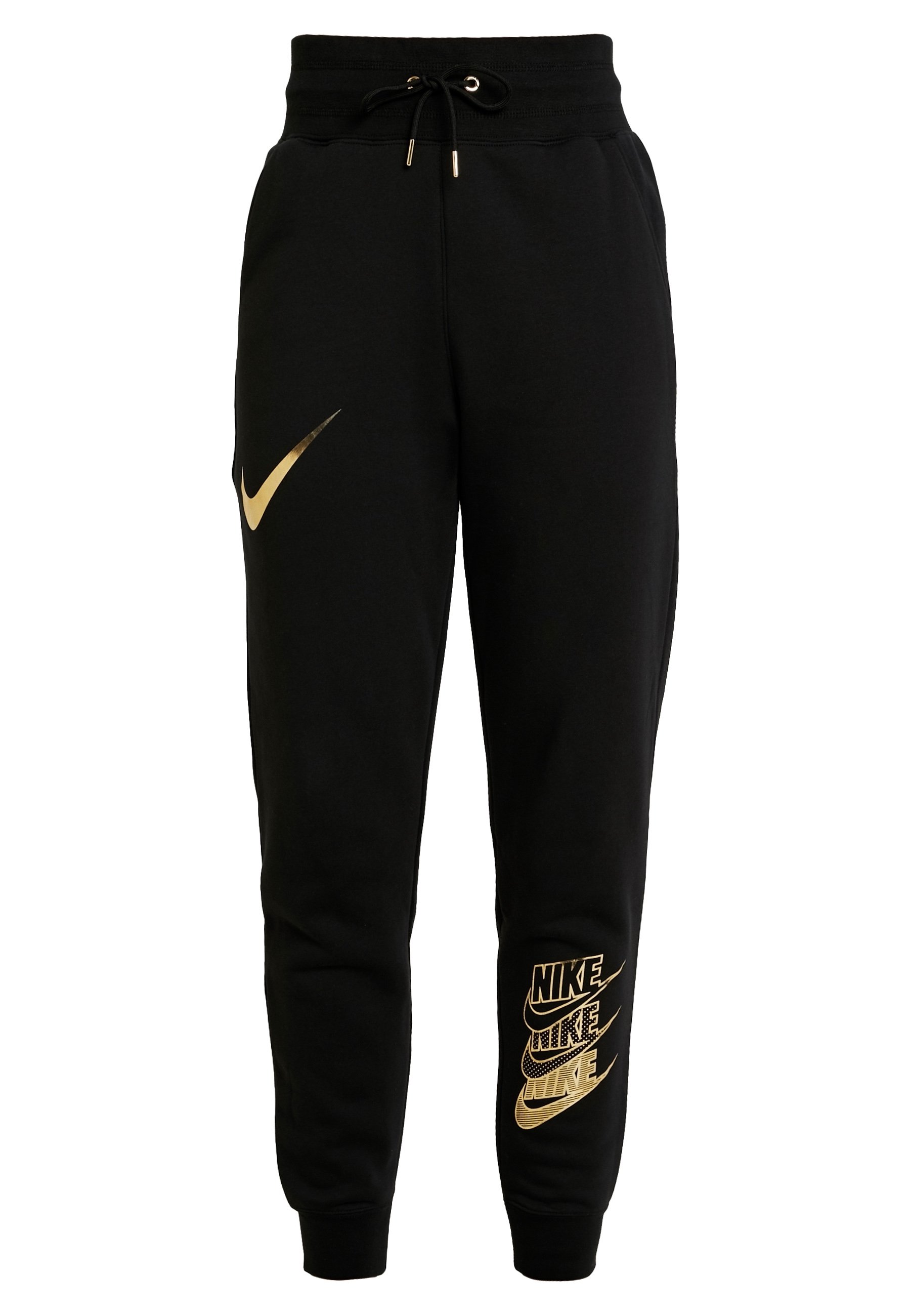 nike metallic swoosh track suit