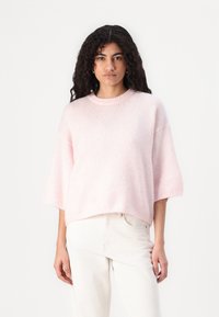 Gina Tricot SHORT SLEEVE - Camisola - chalk pink