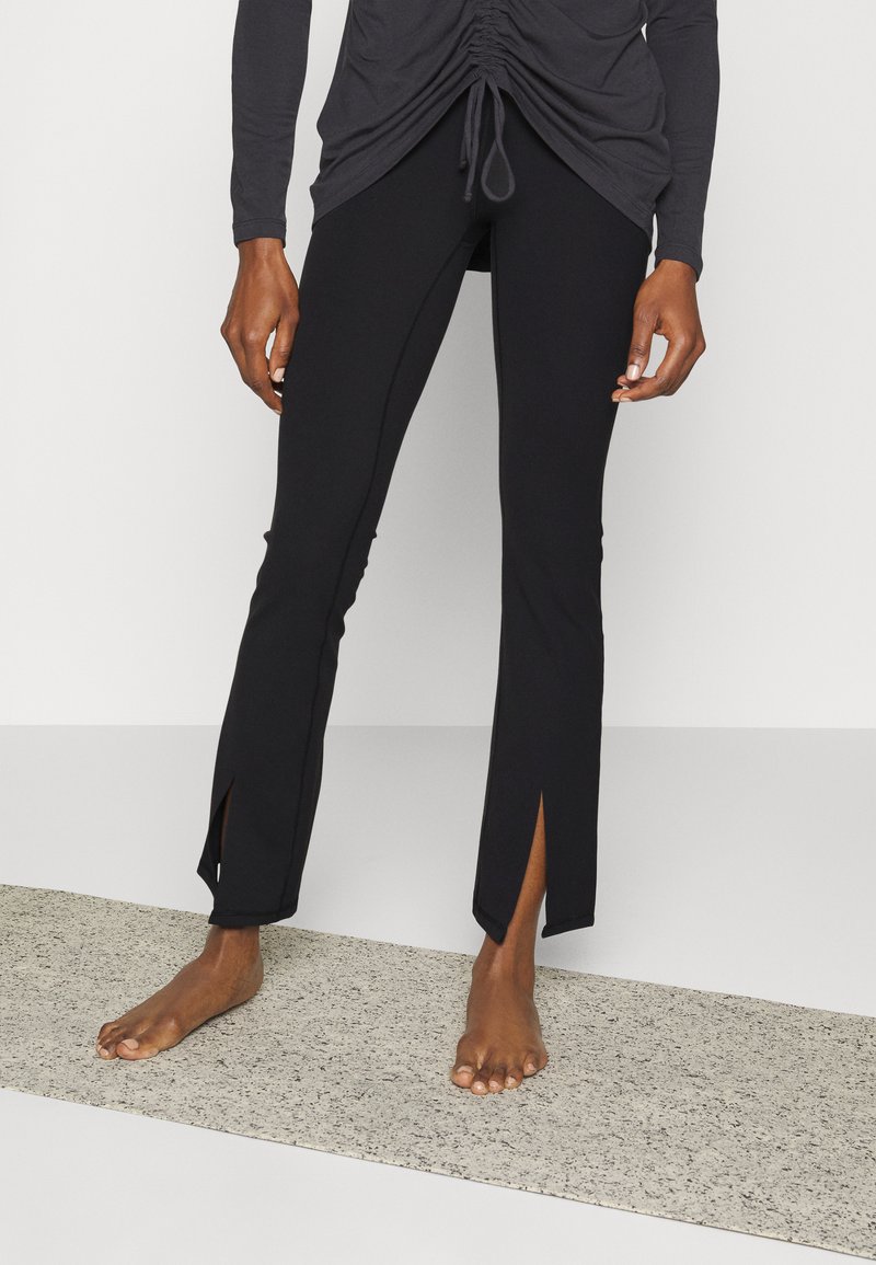Athleta ELATION SPLIT FLARE PANT Leggings Hosen black/schwarz