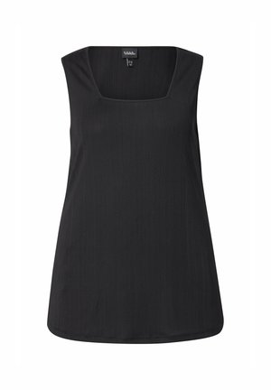 Ulla Popken SQUARE NECK A-LINE TANK - Top - black