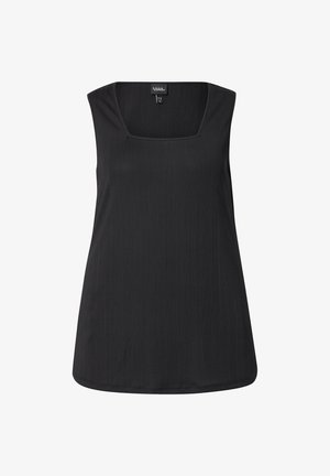 Ulla Popken SQUARE NECK A-LINE TANK - Top - black