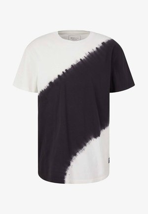 T-shirt con stampa - grey white big batik