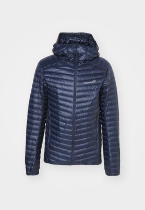 Norrøna TROLLVEGGEN SUPERLIGHT HOOD - Páperová bunda - indigo night