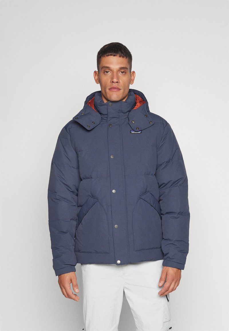 Patagonia DOWNDRIFT JACKET - Páperová bunda - smolder blue/burnished red