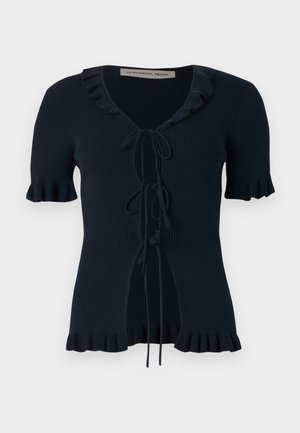 TALIANA FLARE TEE - Neuletakki - navy