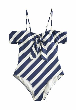 REGULAR FIT - Maillot de bain - navy cream stripe