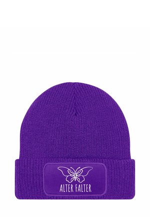 PATCH WORTSPIEL ALTER FALTER MIT SPRUCH - Beanie - violett