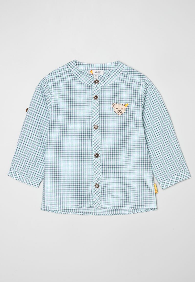 Steiff Overhemd blauw Steiff Overhemd blauw