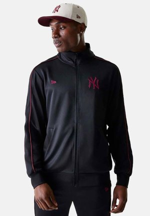 Felpa con zip - black