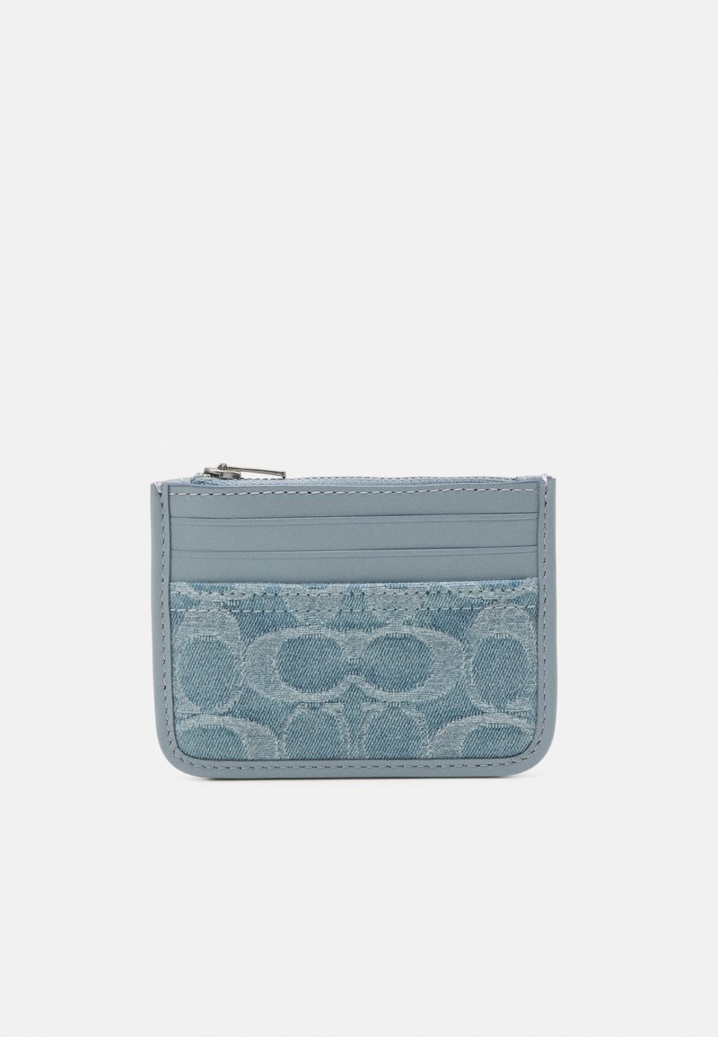 Coach WASHED SIGNATURE ZIP CARD CASE Wallet pale blue/light blue Zalando.ie