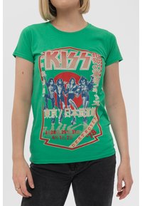 Paradiso Clothing KISS DESTROYER TOUR  - Print T-shirt - green