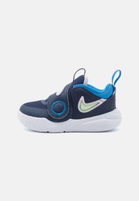 Nike Performance - TEAM HUSTLE - Basketballschuh - midnight navy/barely volt/light photo blue Thumbnail-Bild 1