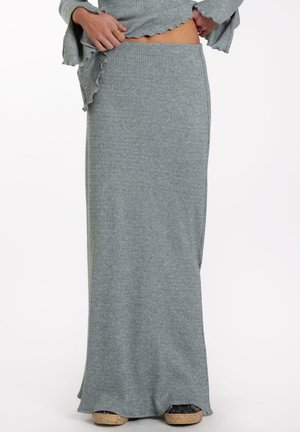 CON ABERTURAS - Falda larga - gris