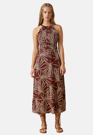 HALTER NECK   - Vestido informal - brown