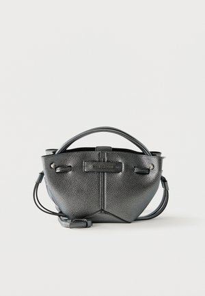 KARL LAGERFELD, PIERCED MINI - Håndveske - gunmetal