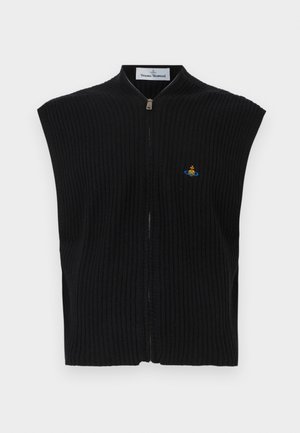 JESS ZIP - Strukirani kaput - black