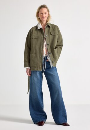Lindex TWILL  - Cowboyjakker - dusty green