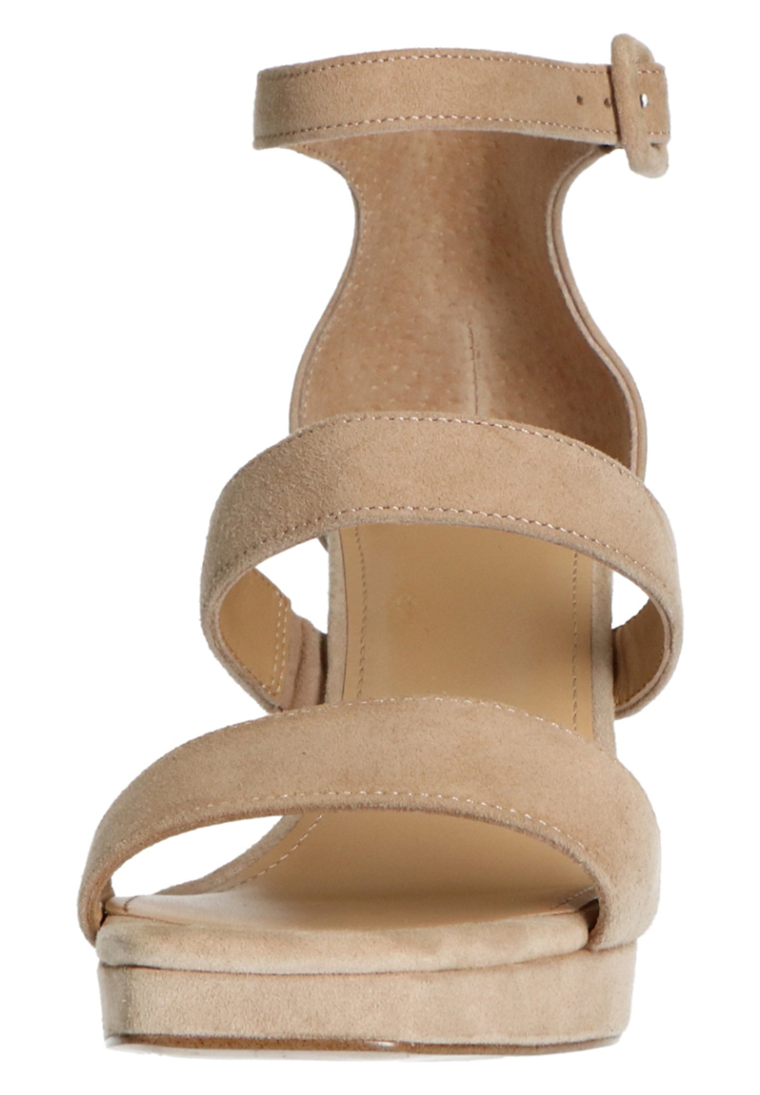 Manfield Sandalen met hoge hak - taupe - Zalando.be