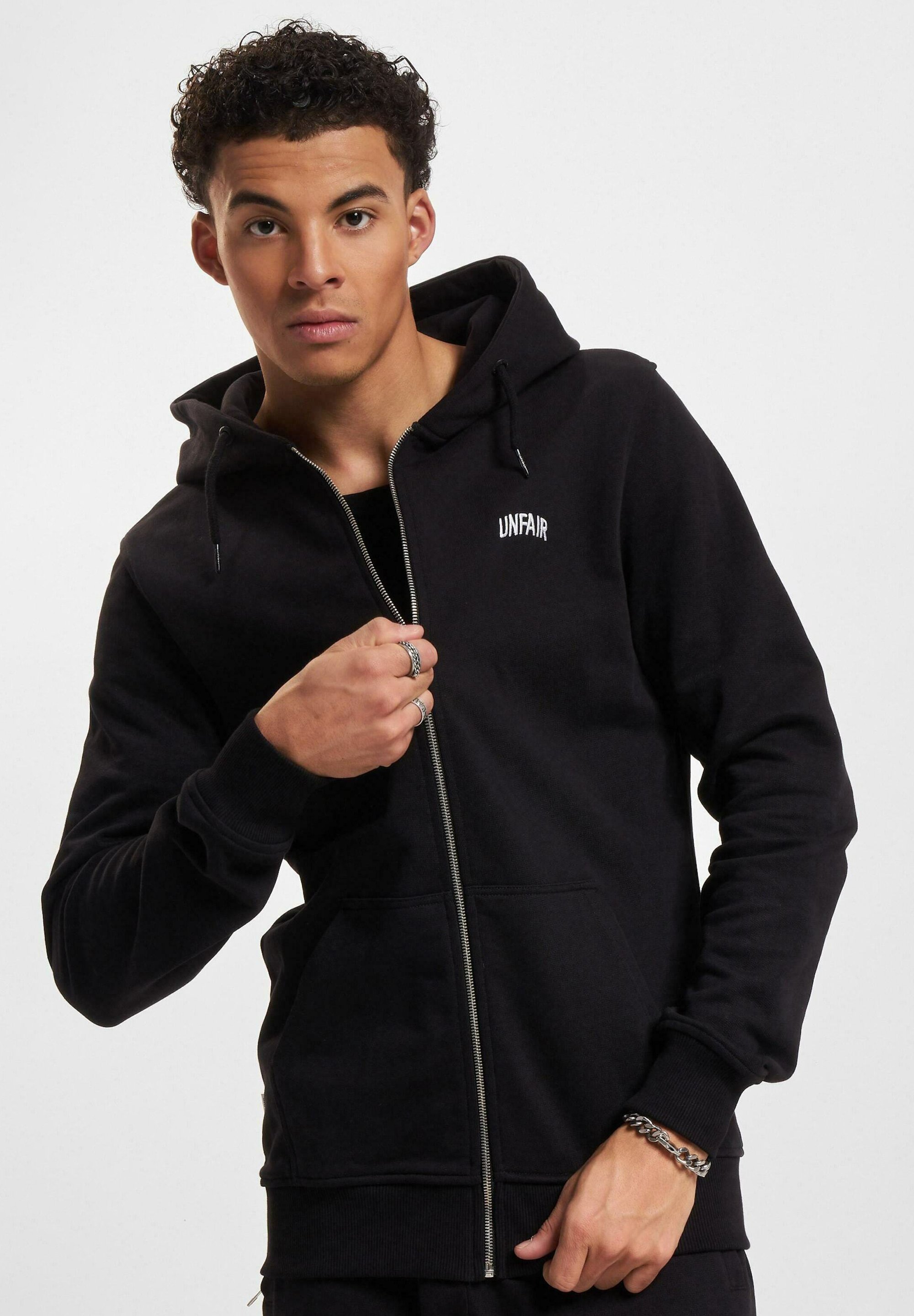 UNFAIR ATHLETICS Zip-up sweatshirt black Zalando