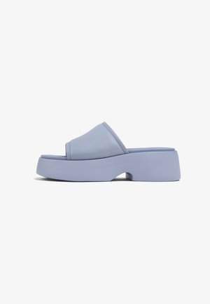 TASHA - Heeled mules - mittelblau